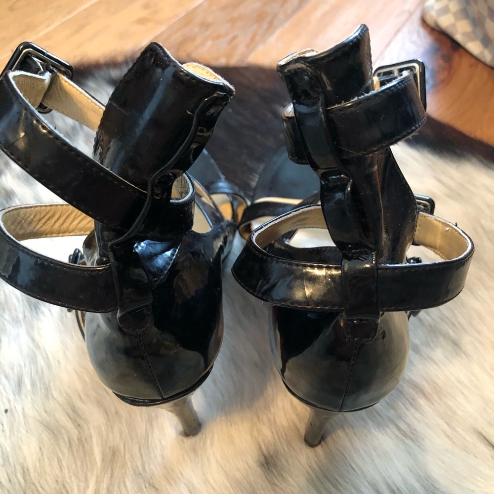Christian Louboutin Black strappy high heel shoe - Picture 10 of 16